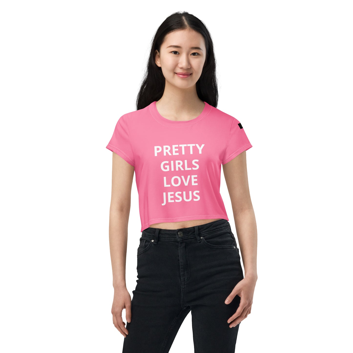 Pink Print Crop Top - PhillipK & Co.