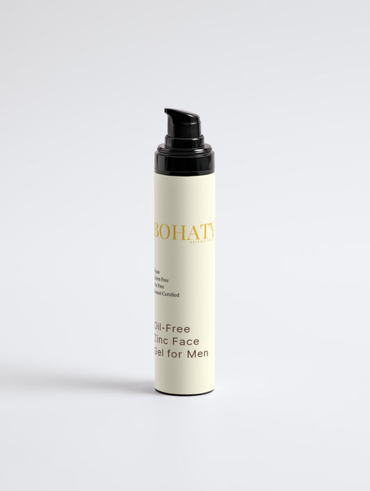 Men’s Oil-Free Hydrating Gel Moisturizer with Zinc & Aloe – Lightweight, Fast-Absorbing