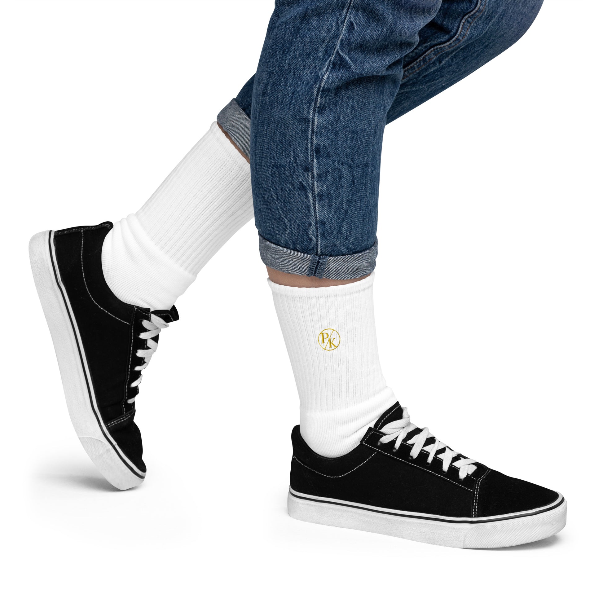 Monogram Embroidered Socks - PhillipK & Co.